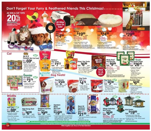 Menard's Christmas Catalog Prices Good Through 12/2! a