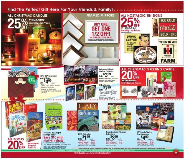 Menard S Christmas Catalog Prices Good Through 12 2 Become A