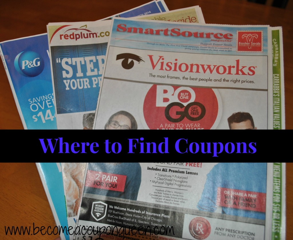 where to find coupons