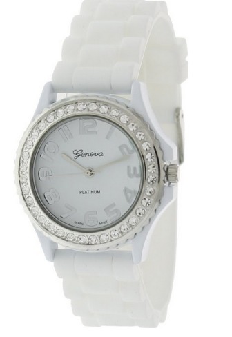 geneva platinum cz watch