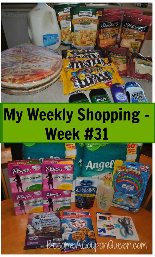 my weekly shopping trips