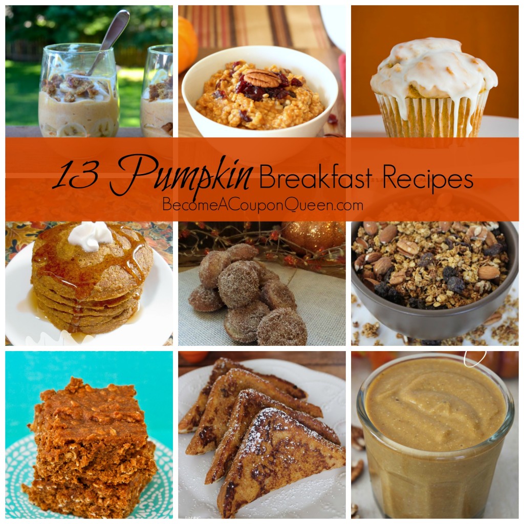 13 pumpkin breakfast recipes
