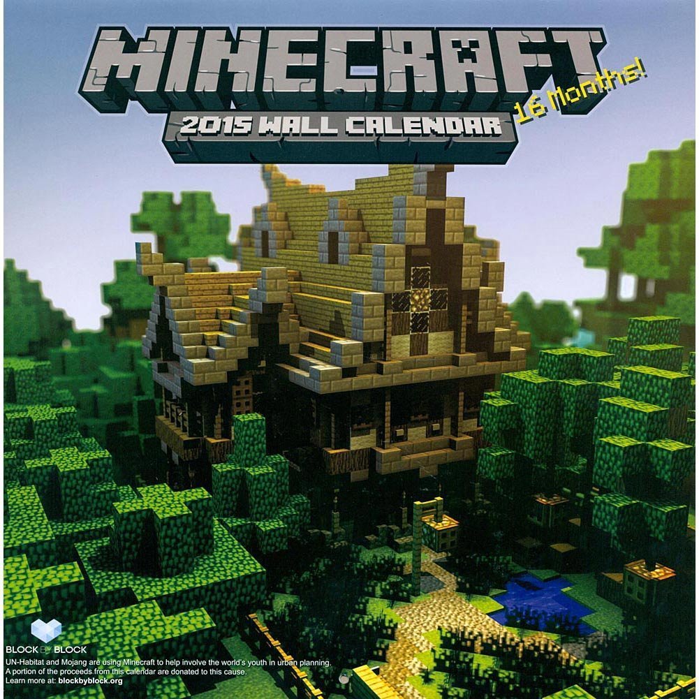 Minecraft 2015 Wall Calendar Only 9.99!