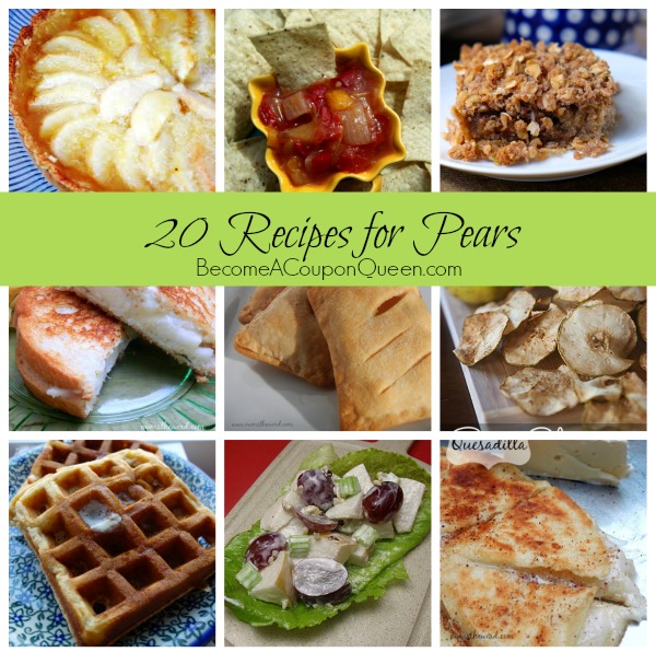 20 recipes for pears
