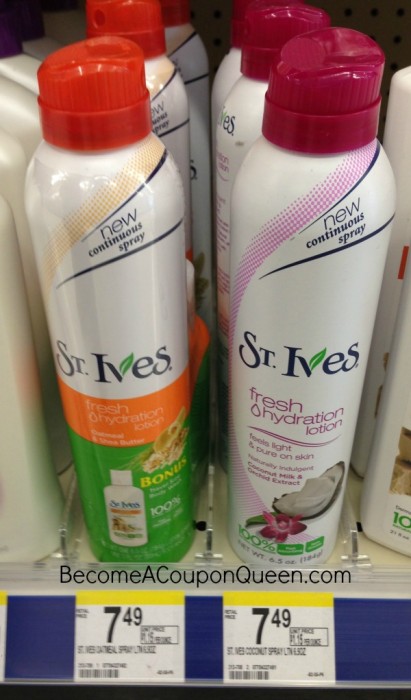 st. ives spray lotion