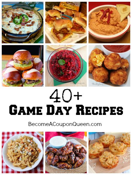 40+ game day recipes