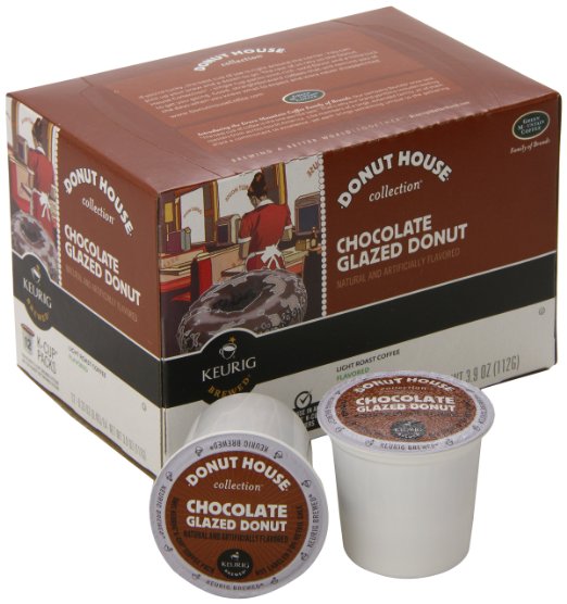 Donut House Collection Chocolate Glazed Donut, Keurig K-Cups