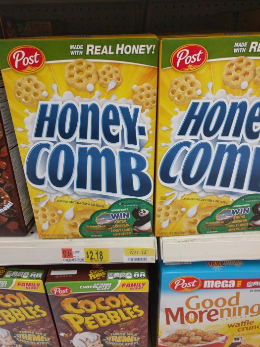 honey comb cereal walmart