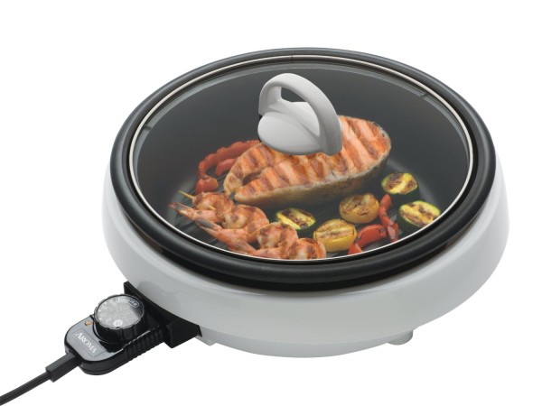 Aroma Housewares 3-in-1 3-Quart Super Pot with Grill Plate
