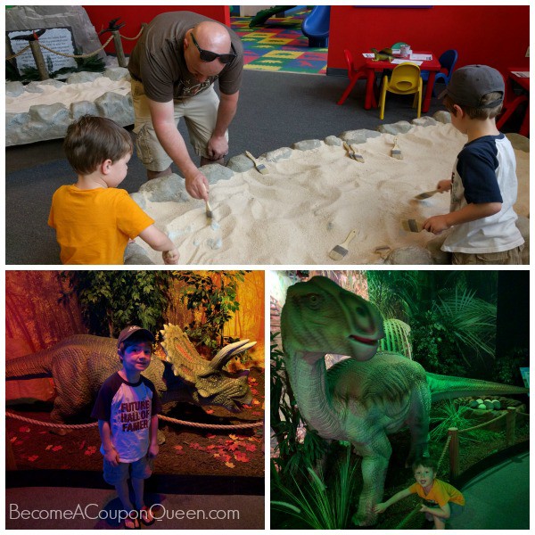 dinosaur exhibit - collage
