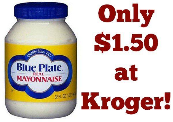 Kroger: Blue Plate Mayonnaise Only $1.50! - Become a Coupon Queen