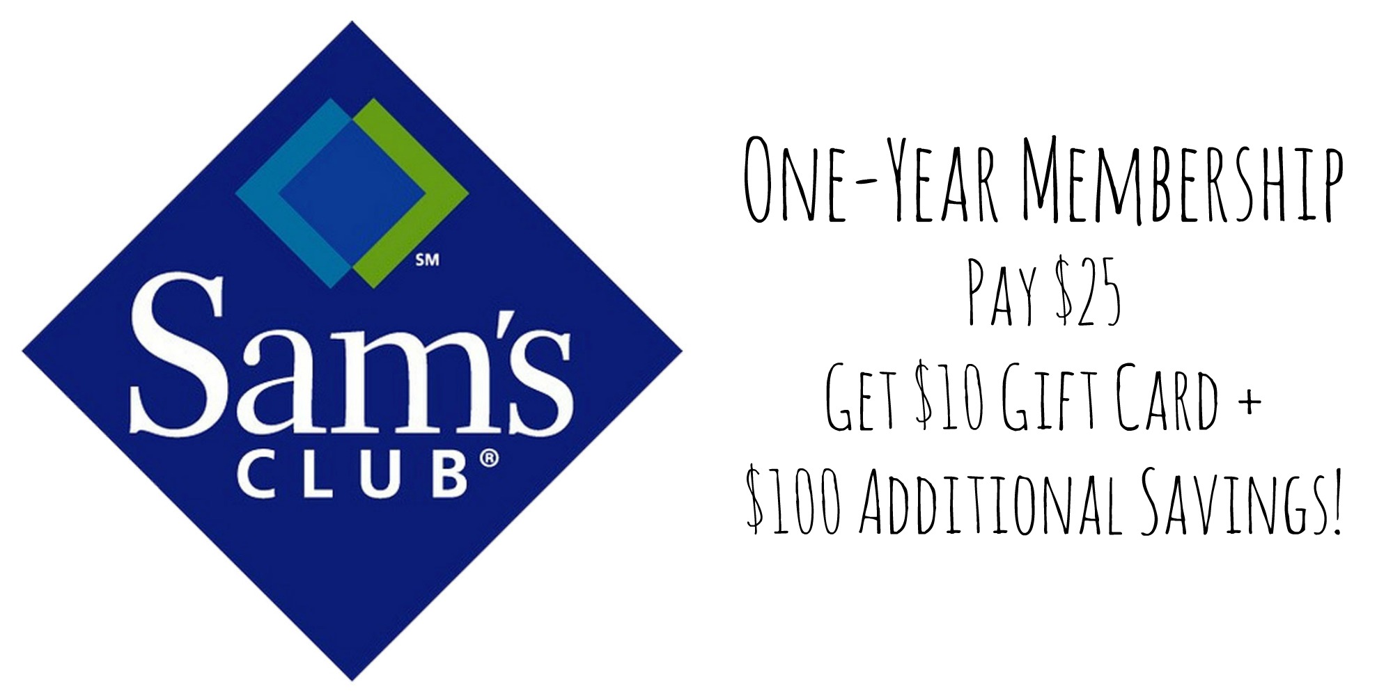 Sam's Club Membership Only 15 after Gift Card + 100 Additional