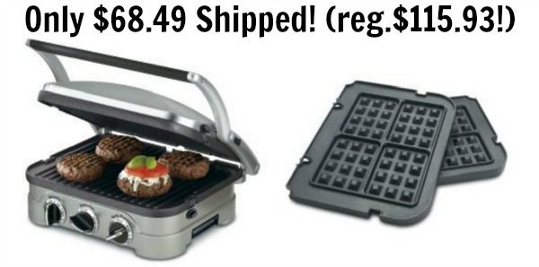 Cuisinart 5-in-1 Griddler and Waffle Plates Bundle