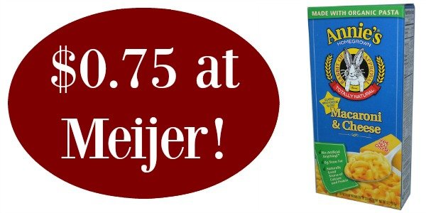 Meijer: Annie's Mac and Cheese Only $0.75! - Become a Coupon Queen
