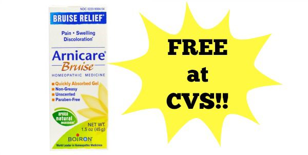free arnicare bruise cream at cvs