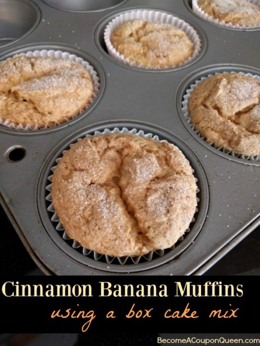 cinnamon banana muffins