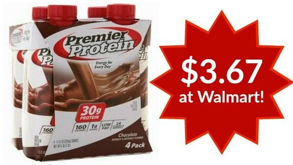 Walmart: Premier Protein Shakes 4pk Only $3.67! - Become a Coupon Queen