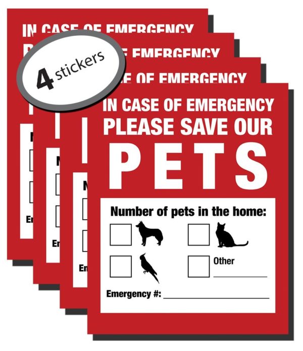 Emergency Pet Finder Stickers