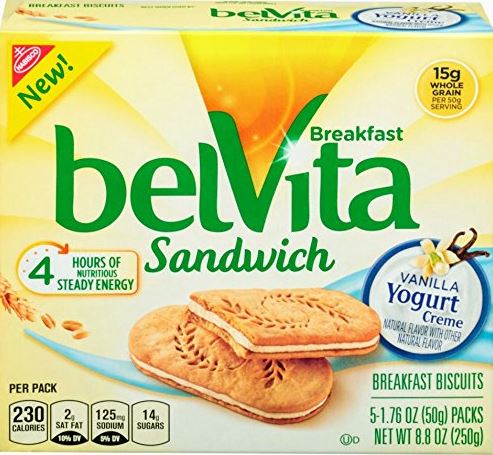 belVita Vanilla Yogurt Creme Breakfast Biscuit Sandwiches
