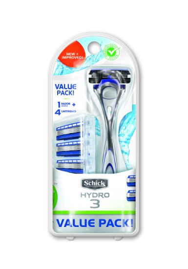 schick hydro 3 value pack