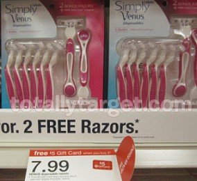 venus razors target