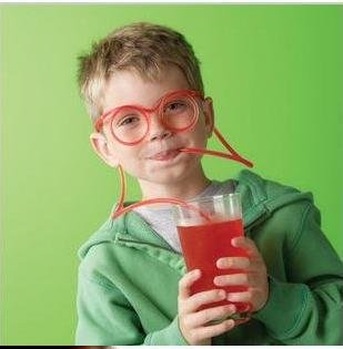 drinking straw eyeglasses