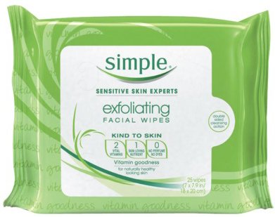 simple facial wipes