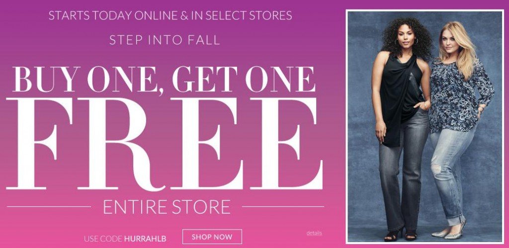 lane bryant bogo