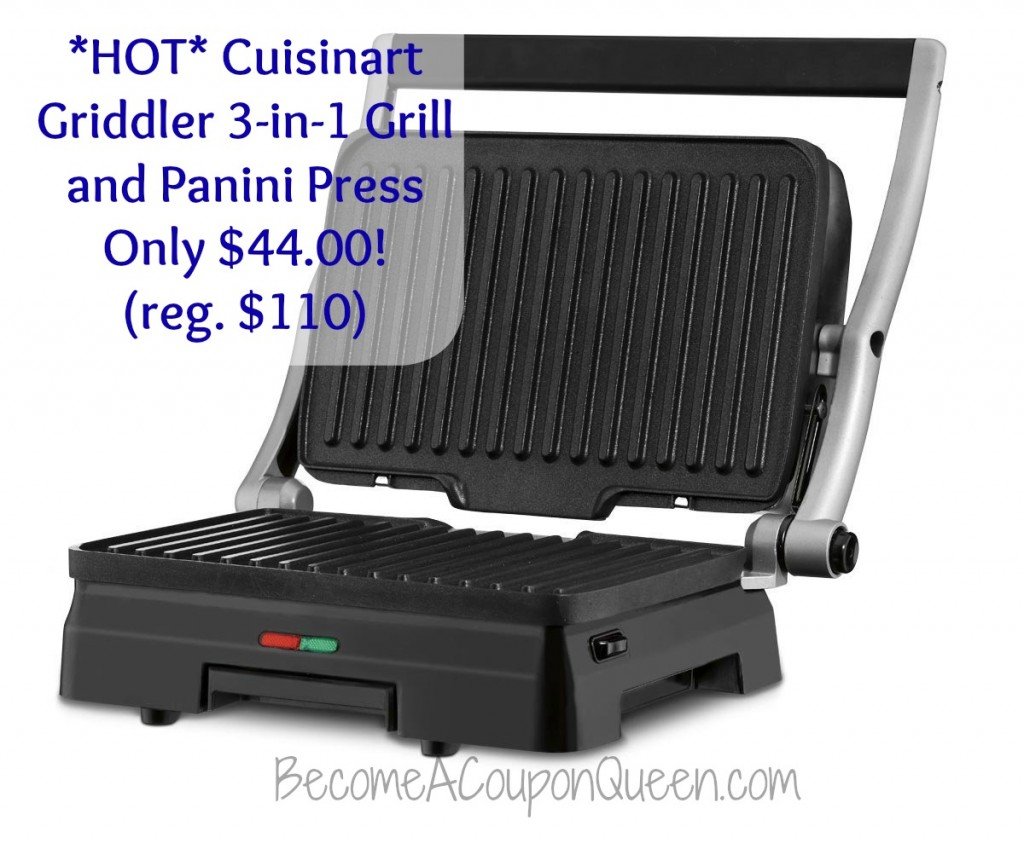 Cuisinart Griddler 3-in-1 Grill and Panini Press