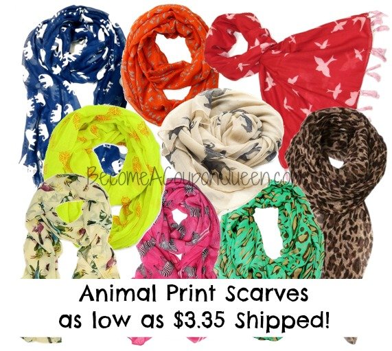 animal print scarves