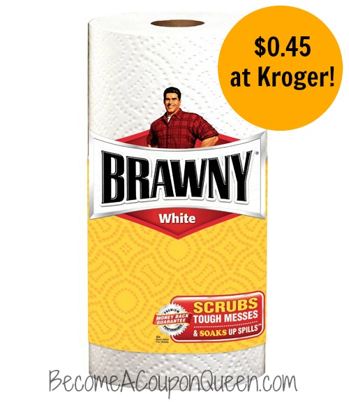 brawny single roll paper towel kroger