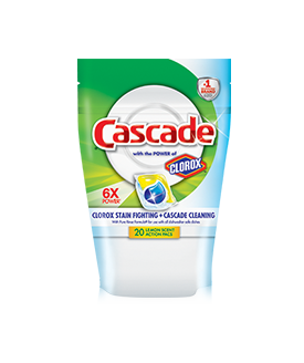 cascade action pacs with clorox