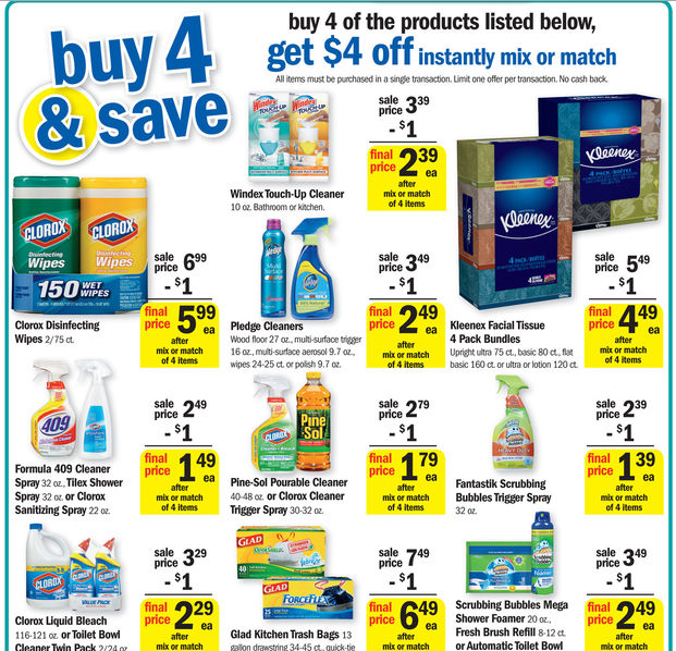 Meijer: Select Cleaning and Household Products as low as FREE!