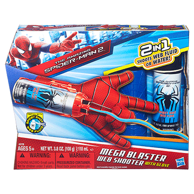 spider-man mega blaster web shooter with glove