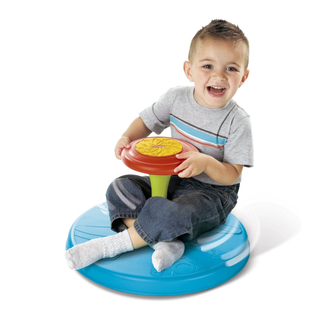 sit and spin toy target