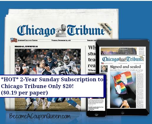 sunday subscription to chicago tribune 