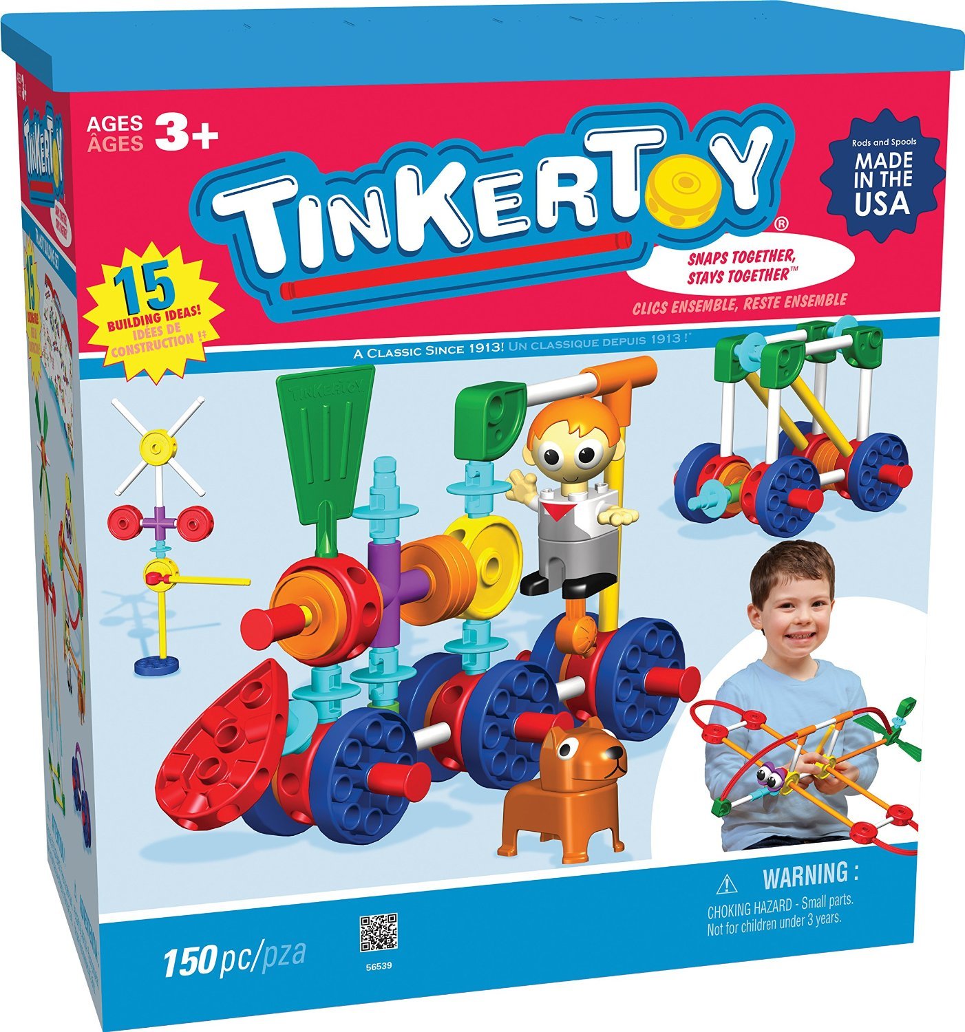 tinkertoy on the go building set