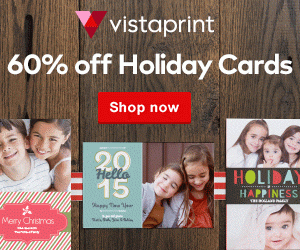 vistaprint 60% off holiday cards