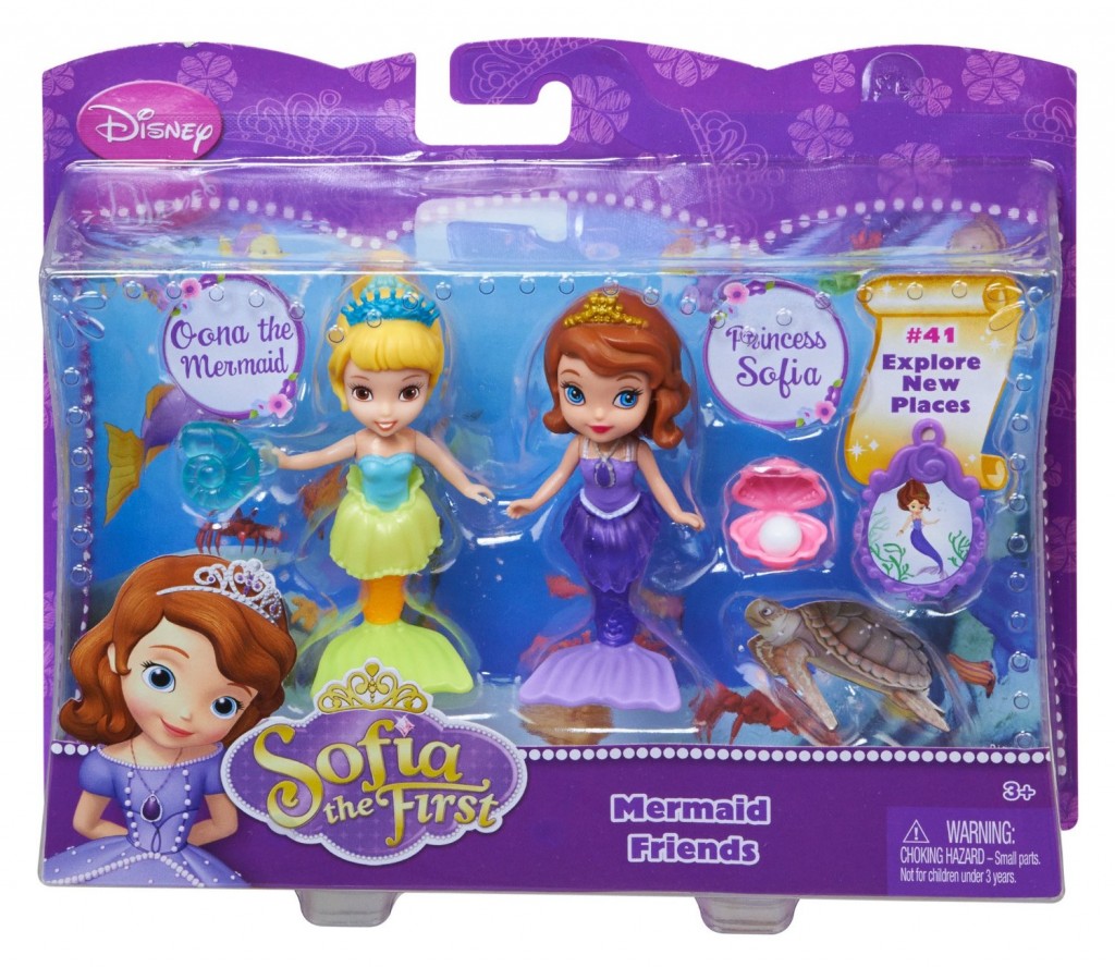 Disney Sofia The First 3 inch Sofia and Oona The Mermaid Doll (2-Pack)