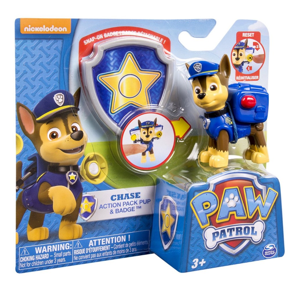 Paw Patrol - Action Pack Pup & Badge - Chase