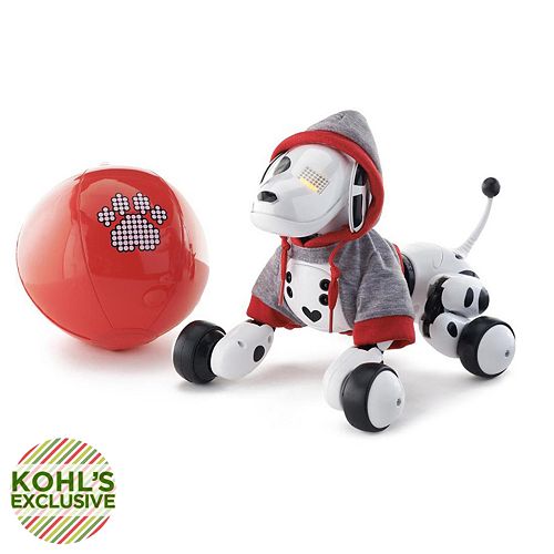 zoomer robot dog with hoodie and ball set