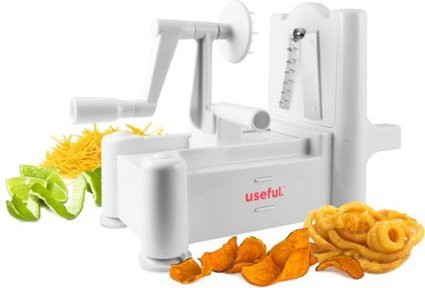 Tri-Blade Plastic Spiral Vegetable Slicer