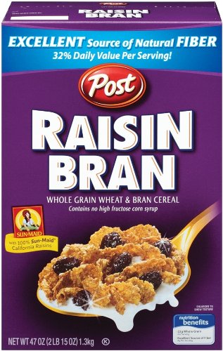 post raisin bran cereal