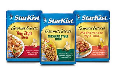starkist gourmet selects tuna pouches
