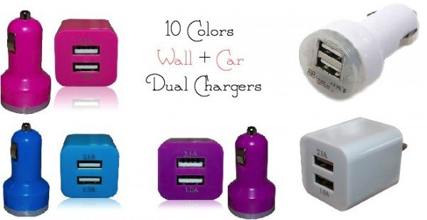 wall and car dual chargers