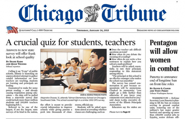 Chicago Tribune Subscription Sunday Only 0 99