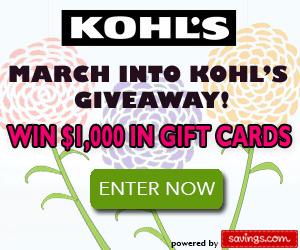 kohl's giveaway