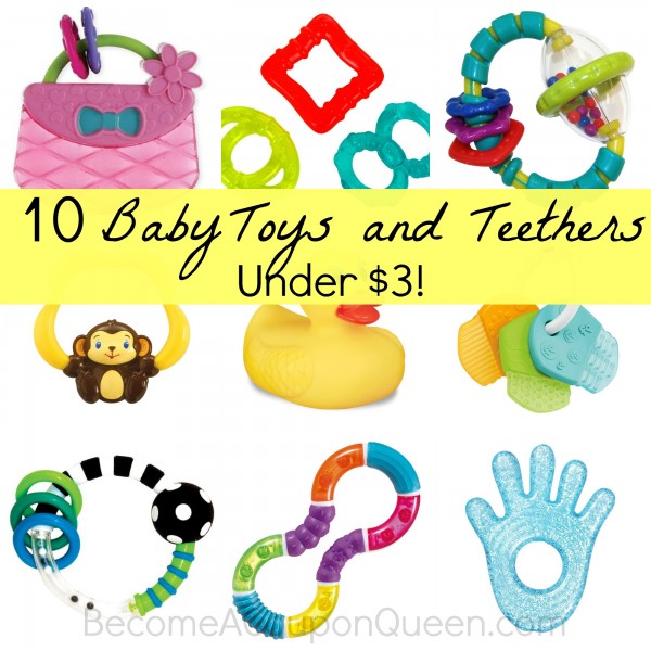 10 Baby Toys and Teethers Under $3