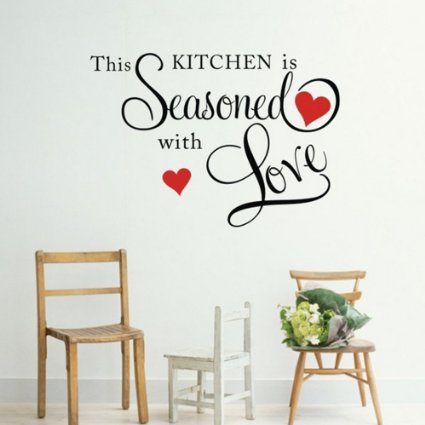 this kitchen is seasoned with love wall decal