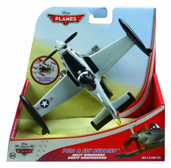 Disney Planes Pull and Fly Buddies Jolly Wrenches Dusty Crophopper